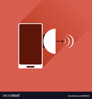 Flat web icon with long shadow mobile navigation vector image