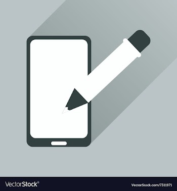 Flat web icon with long shadow mobile notes vector image