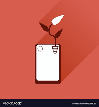 Flat web icon with long shadow mobile phone vector image