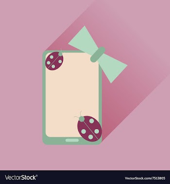 Flat web icon with long shadow mobile phone vector image