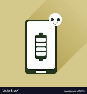 Flat web icon with long shadow mobile phone vector image