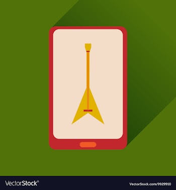 Flat web icon with long shadow mobile phone vector image