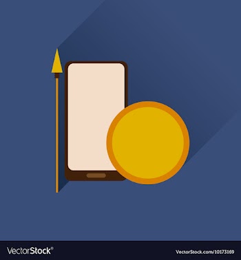 Flat web icon with long shadow mobile protection vector image