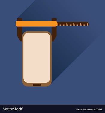 Flat web icon with long shadow mobile settings vector image