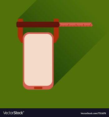 Flat web icon with long shadow mobile settings vector image