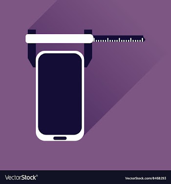 Flat web icon with long shadow mobile settings vector image