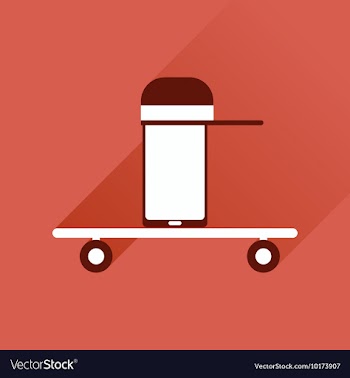 Flat web icon with long shadow mobile teenager vector image