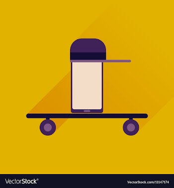 Flat web icon with long shadow mobile teenager vector image
