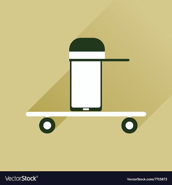 Flat web icon with long shadow mobile teenager vector image