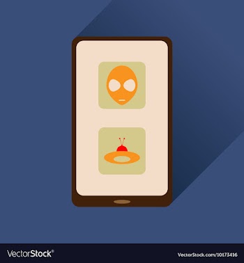 Flat web icon with long shadow mobile viruses vector image