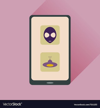 Flat web icon with long shadow mobile viruses vector image