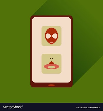Flat web icon with long shadow mobile viruses vector image