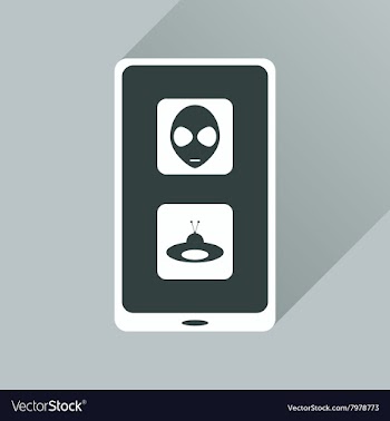 Flat web icon with long shadow mobile viruses vector image