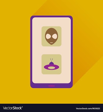 Flat web icon with long shadow mobile viruses vector image