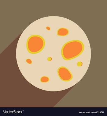 Flat web icon with long shadow moon vector image