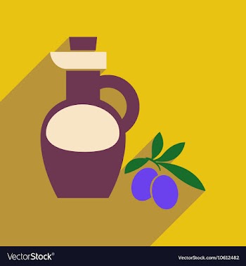 Flat web icon with long shadow olive oil vector image