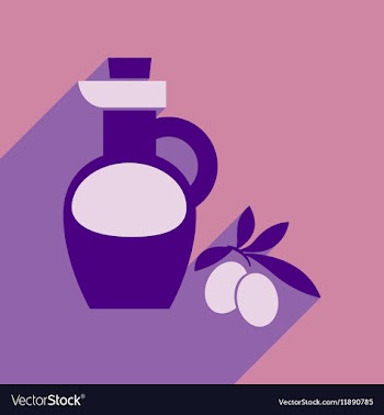 Flat web icon with long shadow olive oil vector image