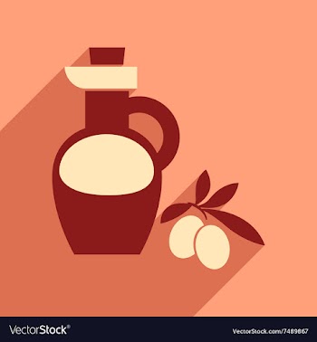 Flat web icon with long shadow olive oil vector image