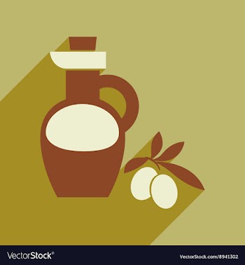 Flat web icon with long shadow olive oil vector image