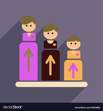 Flat web icon with long shadow people schedule vector image