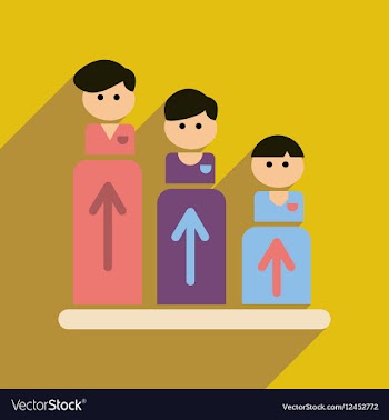 Flat web icon with long shadow people schedule vector image