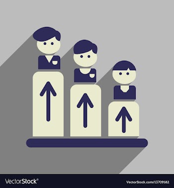 Flat web icon with long shadow people schedule vector image