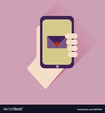 Flat web icon with long shadow phone in hand vector image
