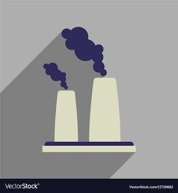 Flat web icon with long shadow pipe plant vector image