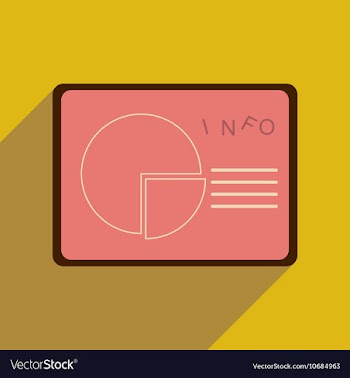 Flat web icon with long shadow Presentation on vector image