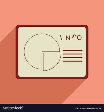 Flat web icon with long shadow Presentation on vector image