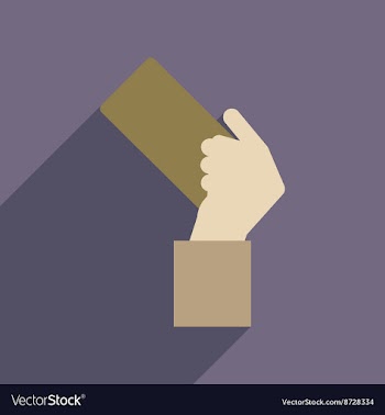 Flat web icon with long shadow referee card vector image