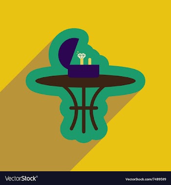 Flat web icon with long shadow ring in box vector image