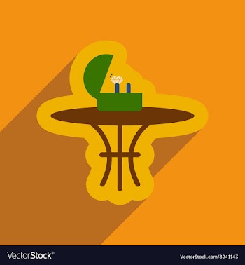 Flat web icon with long shadow ring in box vector image