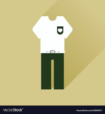 Flat web icon with long shadow shirt pants vector image