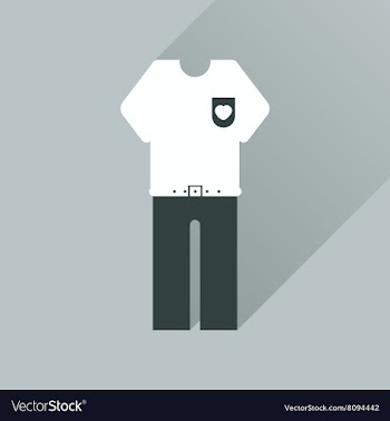 Flat web icon with long shadow shirt pants vector image