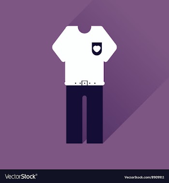 Flat web icon with long shadow shirt pants vector image