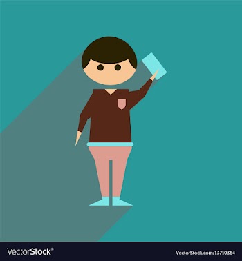Flat web icon with long shadow soccer refere vector image