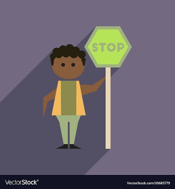 Flat web icon with long shadow stop racism vector image