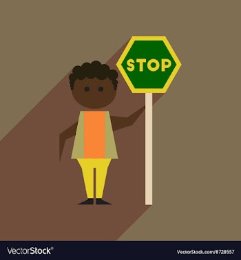 Flat web icon with long shadow stop racism vector image