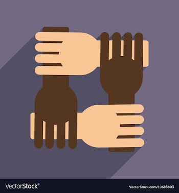 Flat web icon with long shadow support arms vector image