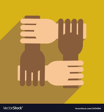 Flat web icon with long shadow support arms vector image