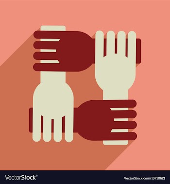 Flat web icon with long shadow support arms vector image