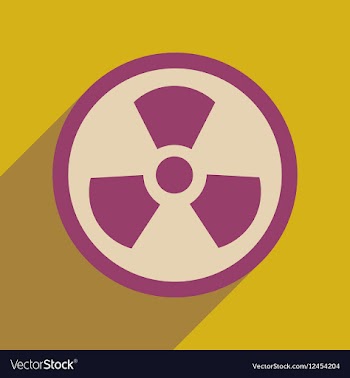 Flat web icon with long shadow toxic symbol vector image