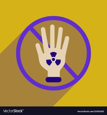 Flat web icon with long shadow toxic symbol vector image