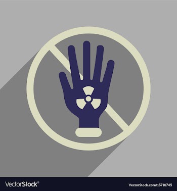 Flat web icon with long shadow toxic symbol vector image