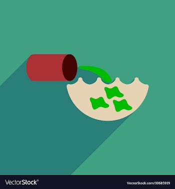 Flat web icon with long shadow water pollution vector image