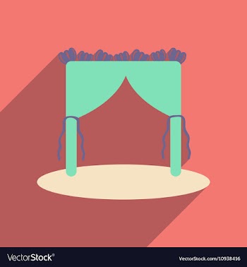 Flat web icon with long shadow wedding arch vector image
