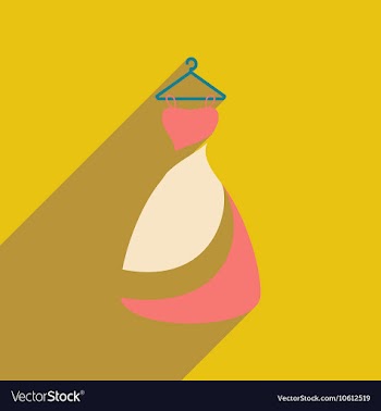 Flat web icon with long shadow Wedding Dress vector image