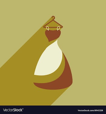 Flat web icon with long shadow Wedding Dress vector image