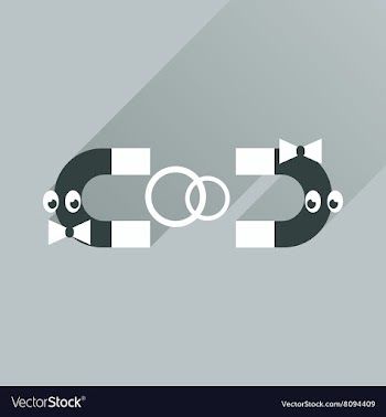 Flat web icon with long shadow wedding rings vector image